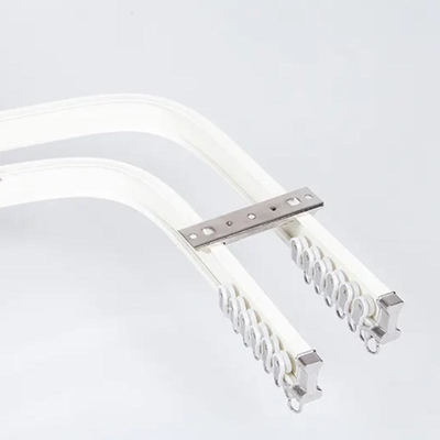Pistas de cortinas motorizadas básicas con tamaño de 3,5 cm y material de aleación de aluminio