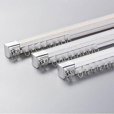 Pistas de cortinas motorizadas básicas con tamaño de 3,5 cm y material de aleación de aluminio