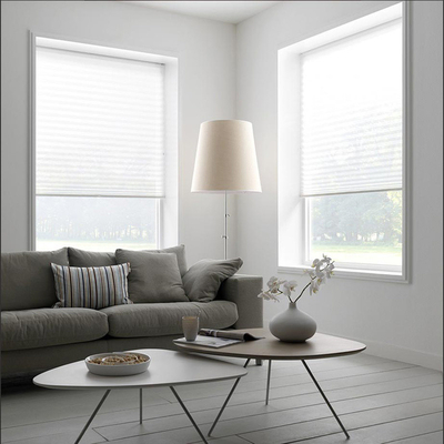 Sombras eléctricas de panal blanco La solución perfecta para el tratamiento de ventanas para hogares modernos