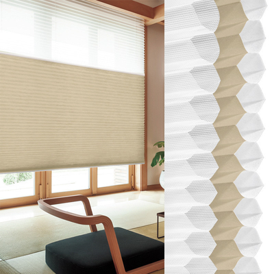 Transforme sus persianas de panal de miel con textura de espacio para una experiencia táctil y sensorial