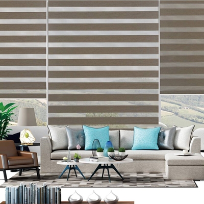 Día y noche 100% de poliéster Zebra Blind fácil de arreglar Ventanas Roller Blinds