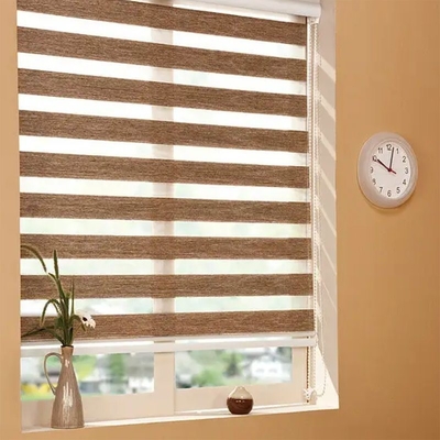 Día y noche 100% de poliéster Zebra Blind fácil de arreglar Ventanas Roller Blinds