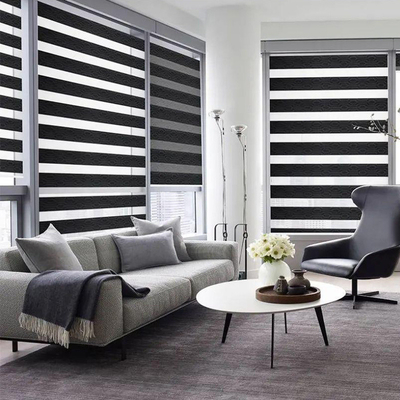 Cortinas de cebra a prueba de viento para controlar insectos prácticos en cocinas y baños