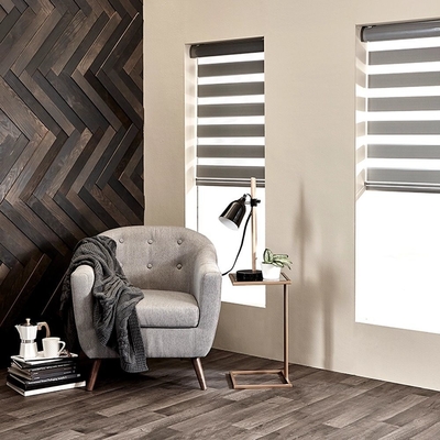 Cortinas de cebra a prueba de viento para controlar insectos prácticos en cocinas y baños