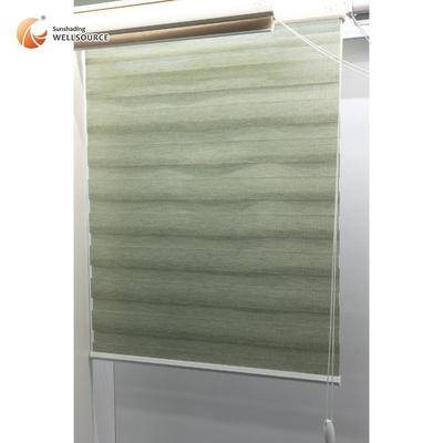 Cortinas de ventana de doble capa con apagado completo Cortina de ventana de cebra para estilo de diseño contemporáneo