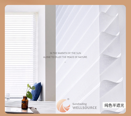 WELLSOURCE Manual 2&quot;Shangri-la sombras Sin apagón filtro de luz para el hogar, la oficina, el hotel, el club, restaurante hecho a medida