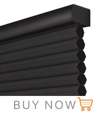 WELLSOURCE Sombras celulares sin cable sin perforación Blinds de panal de miel apagado para ventanas dormitorio, oficina fácil de instalar