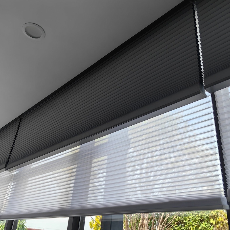 Blinds de panal de miel Control de luz y temperatura para ventanas de 16-20-26-38-45mm